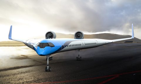 klm flying v airplane concept design jet