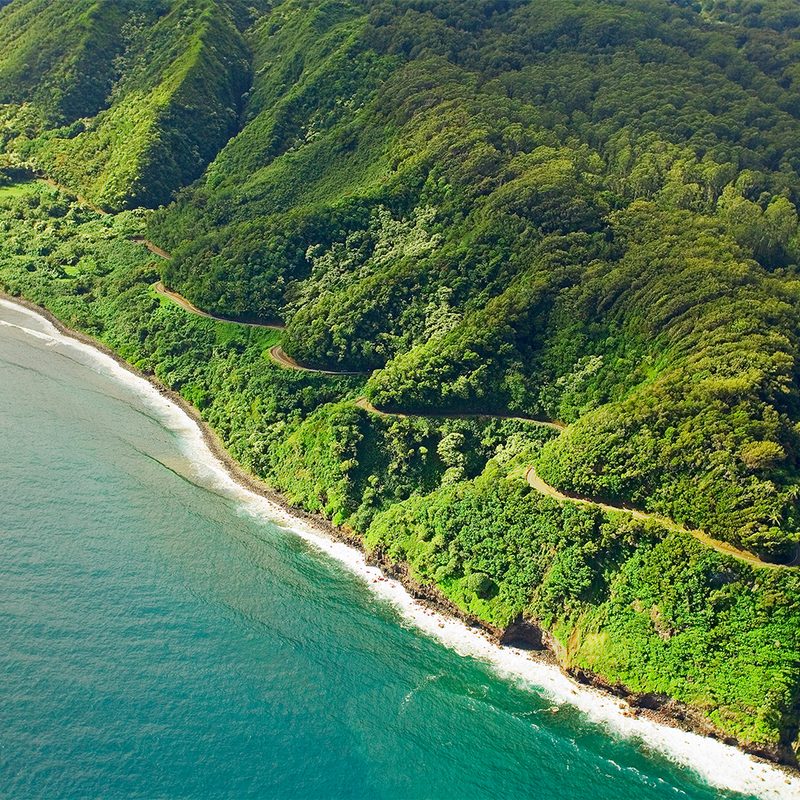 Hawaii, Maui, aerial view - The-Road to Hana