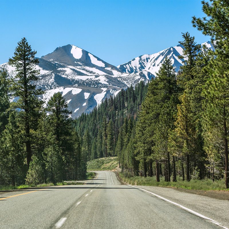 Highway 395 near Mammoth Lakes
