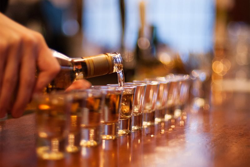 Shots of liquor
