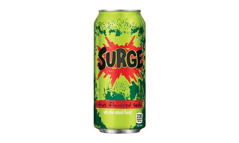 surge soda comeback can feature