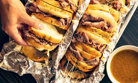 The Backyard Fire Cookbook Foil Pack French Dip