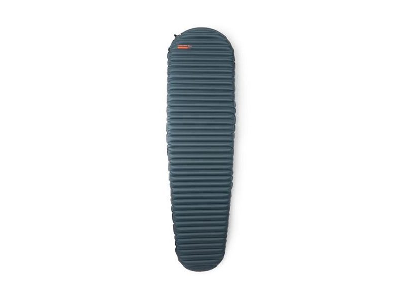 A blue Therm-a-rest Neo Air Uberlite Sleeping pad on a white background