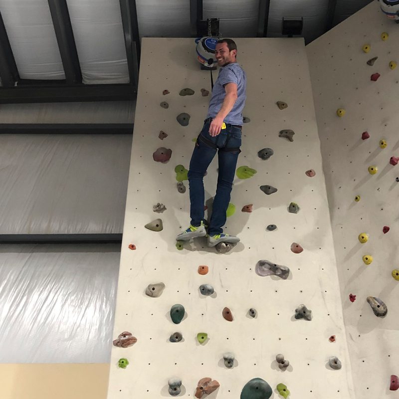 Try out climbing walls