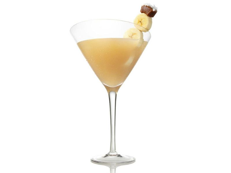 Banana snowman cocktail