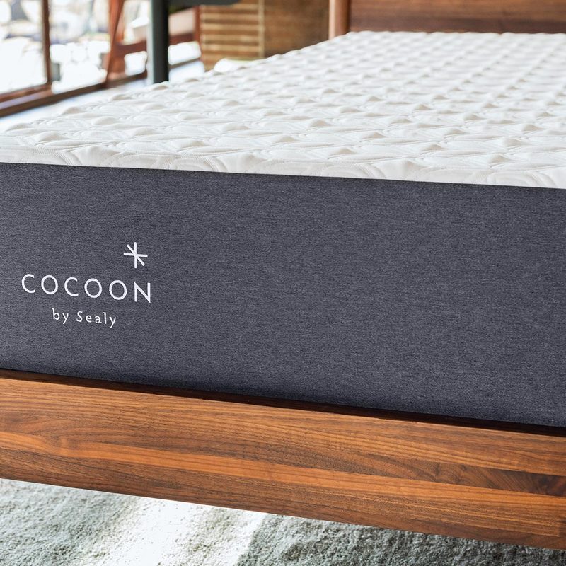 Cocoon by Sealy Chill Memory Foam mattress up close.