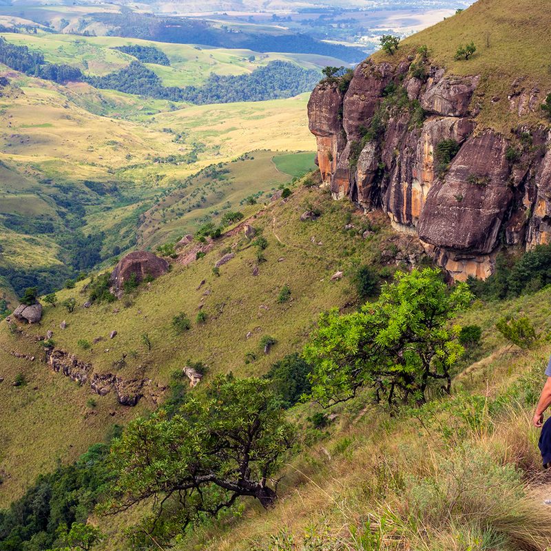A view of the Drakensberg Traverse in South Africa