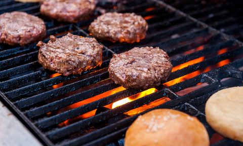 Grilling burgers
