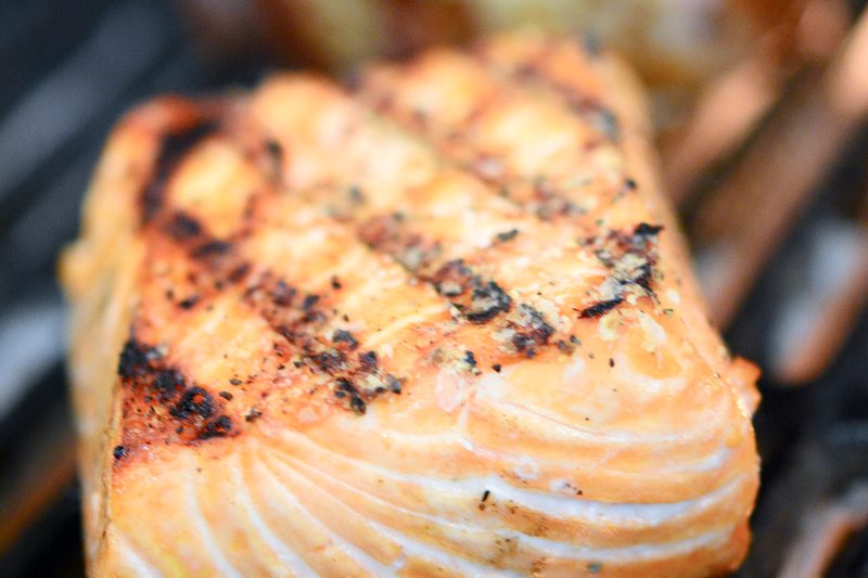 Grilled salmon