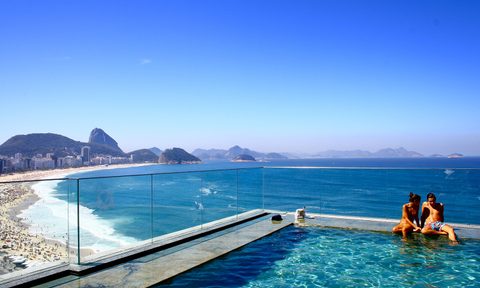 Miramar Hotel Pool Swimming Rio de Janeiro Brazil