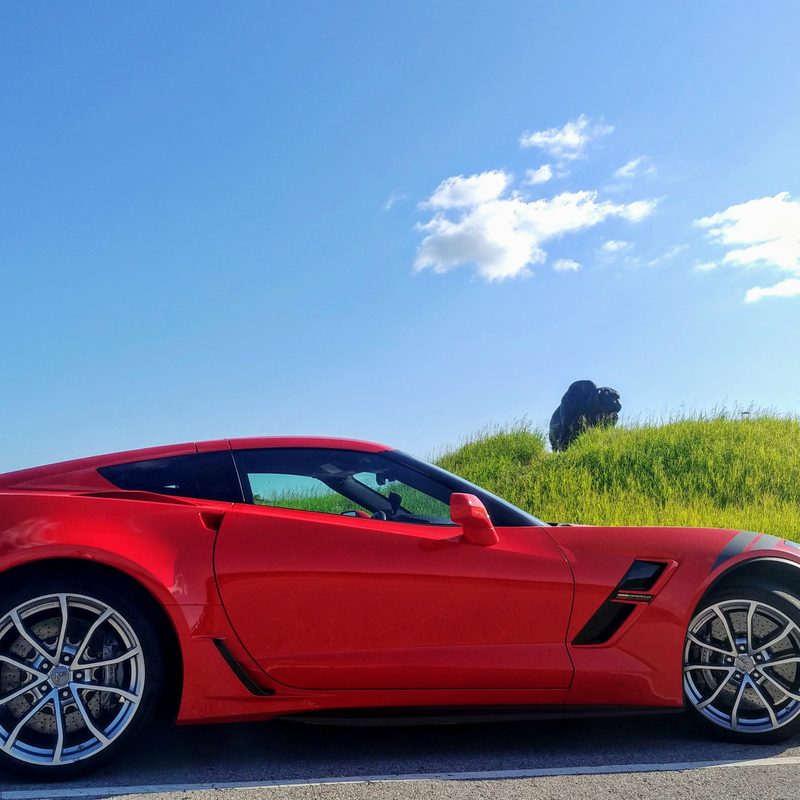 Driving the 2019 Corvette on Route 66