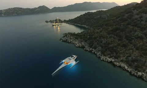 adastra trimaran luxury adventure yacht 3