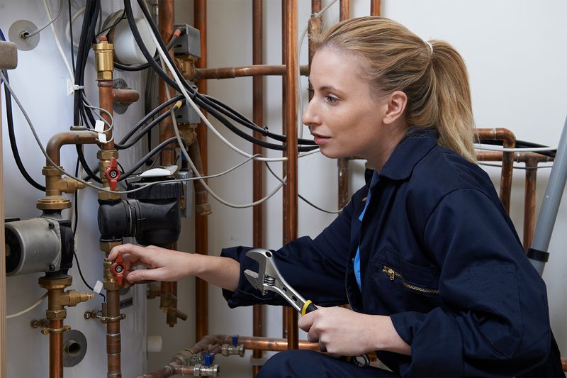female plumber
