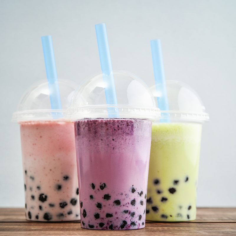 Flavored bubble tea