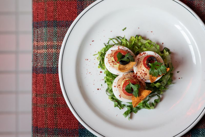 Seven-Layer Deviled Eggs