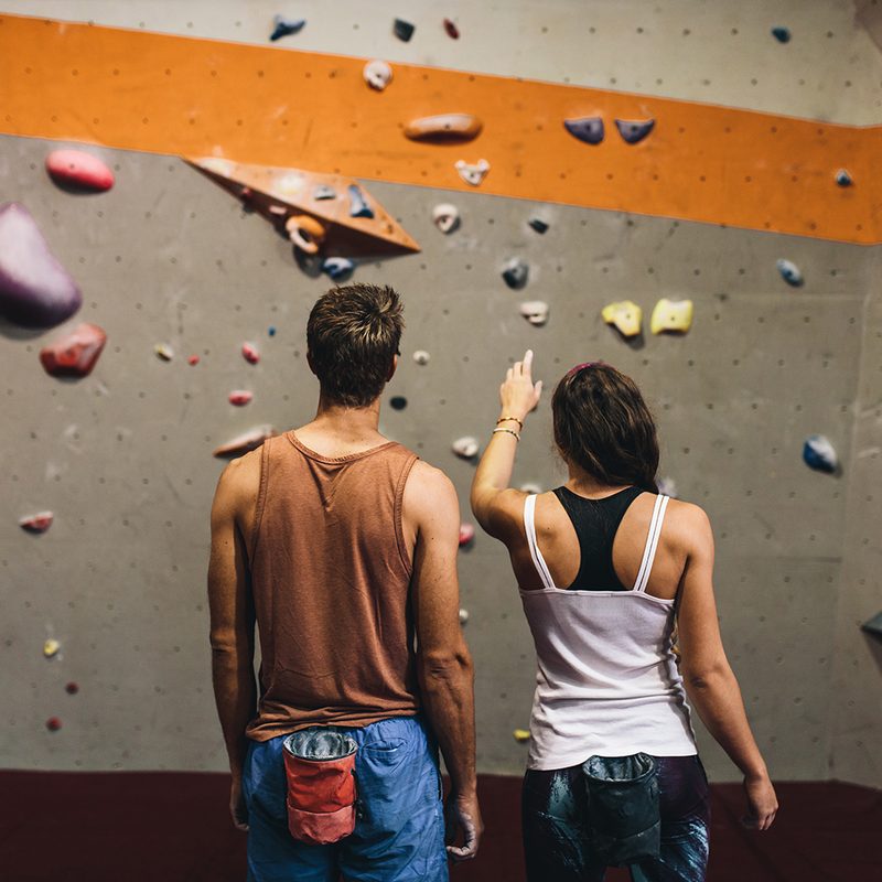 Bouldering climbing gym