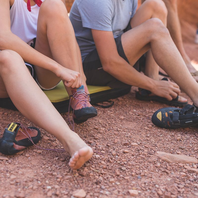 Bouldering outdoors climbing essentials