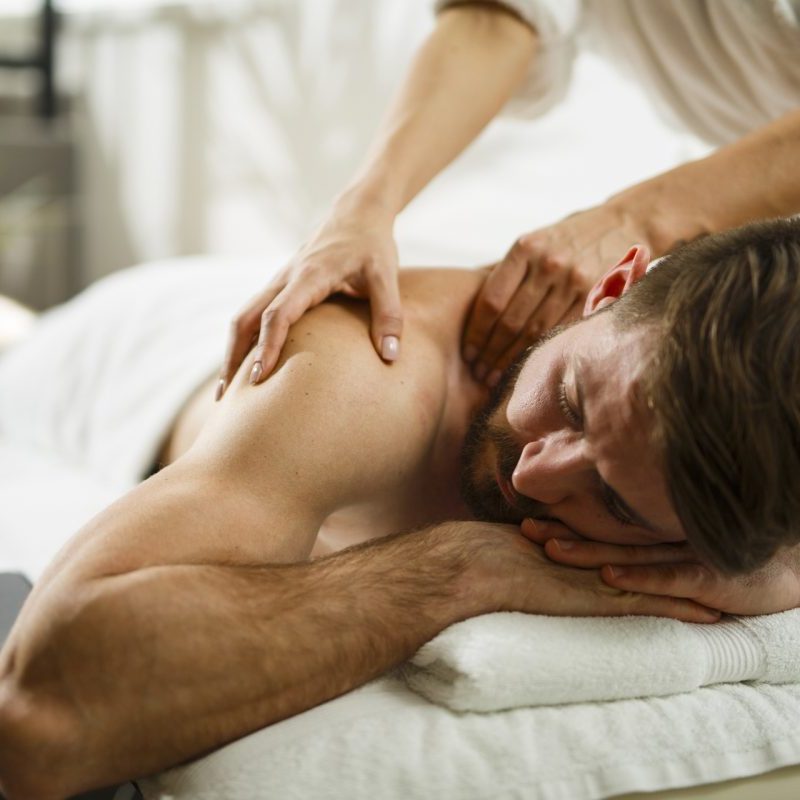 Man getting full body massage