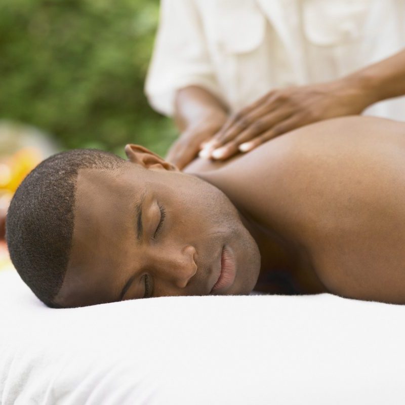 A man getting a massage