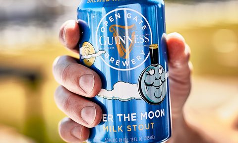 guiness over the moon milk stout can