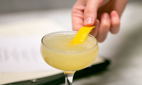 Bee's Knees with garnish
