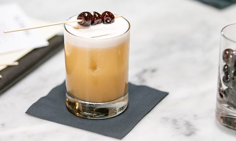 Whiskey sour cocktail