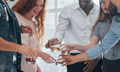 Whiskey shot cheers