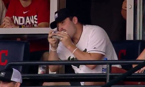 celebrities shotgunning beer baker mayfield shotguns