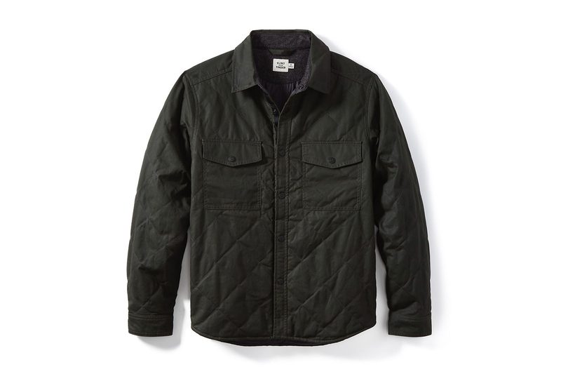 Flint and Tinder Quilted Waxed Shirt Jacket