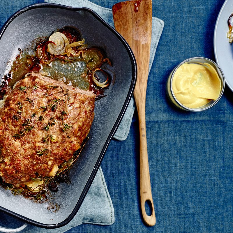 Meatloaf on a table