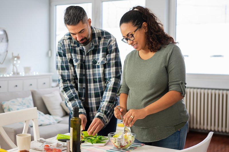 new dad husband pregnant wife mom