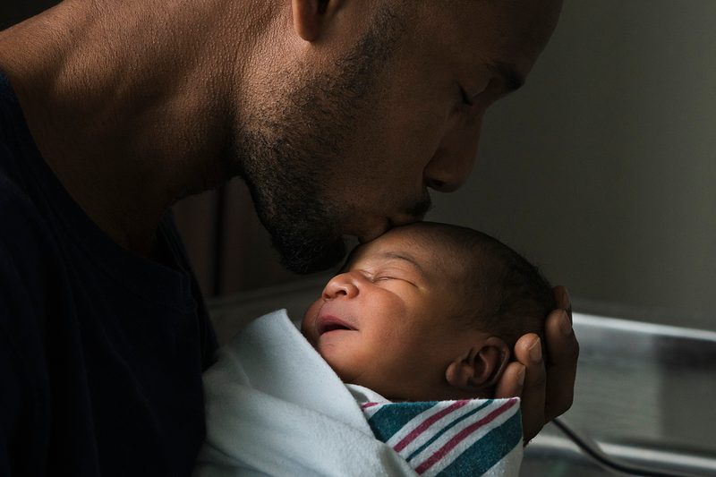 new dad newborn baby
