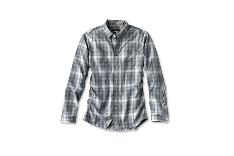 Orvis Tech Chambray Plaid Work Shirt