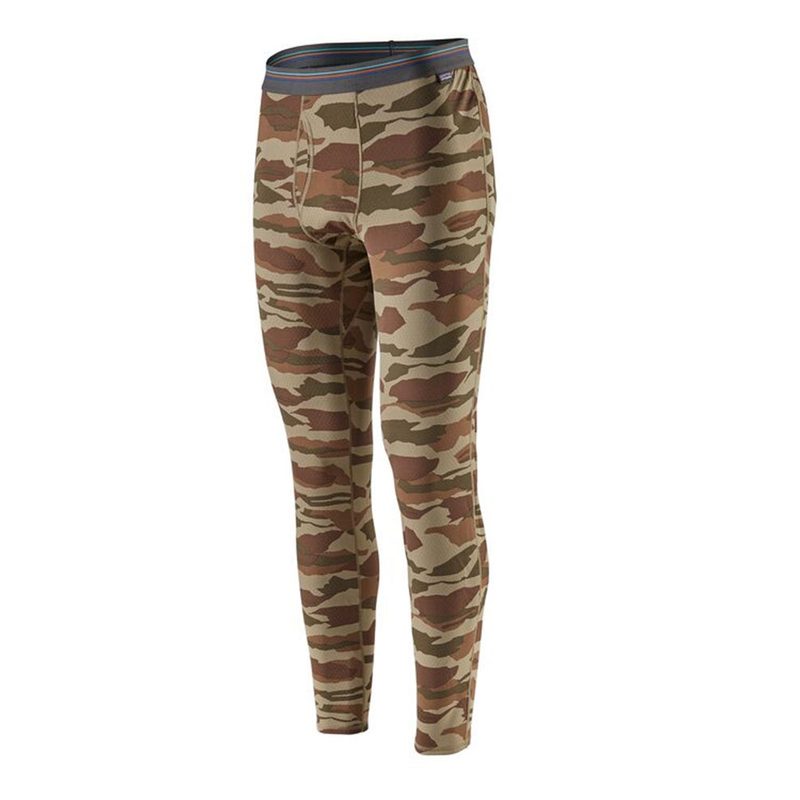 Patagonia Capilene Midweight Bottoms on a white background.