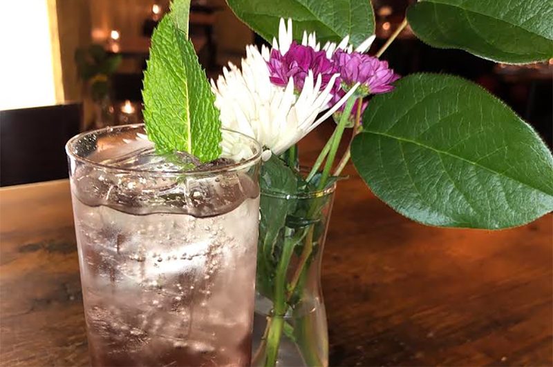 Blackberry Basil Fizz
