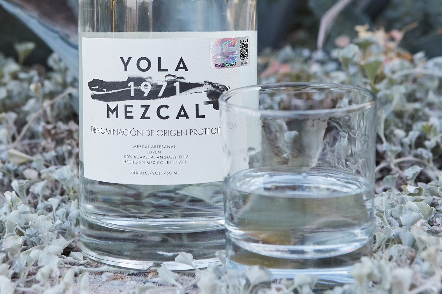 Yola Mezcal bottle glass