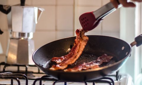bacon frying skillet pan