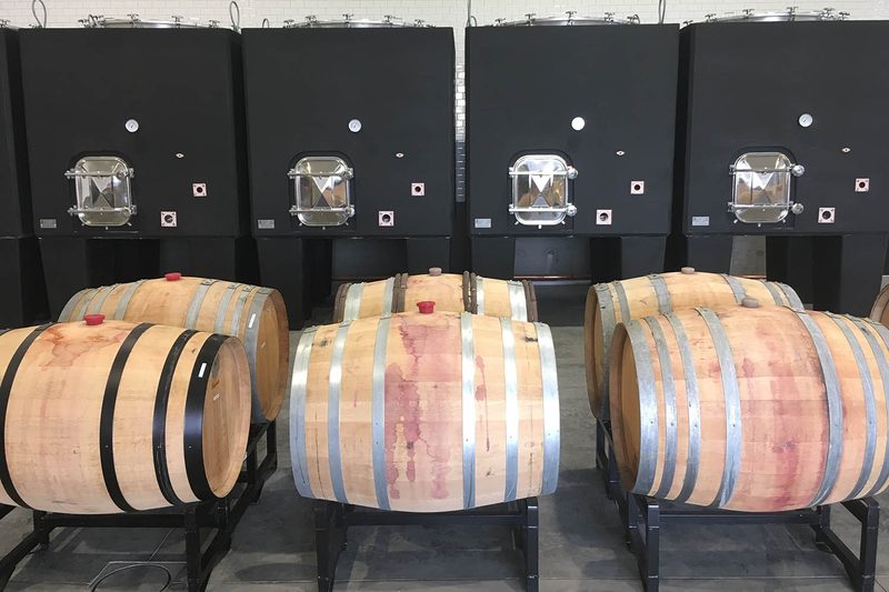 Force Majeure wine barrel cement