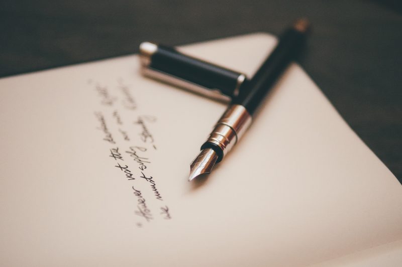 handwritten note