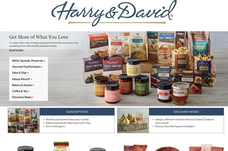harry and david site