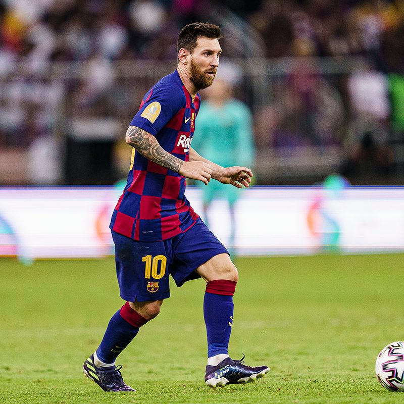 Lionel Messi FC Barcelona Supercopa de Espana Semi-Final 2020 soccer