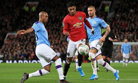Manchester United v Manchester City Carabao Cup Semi-Final 2020 soccer