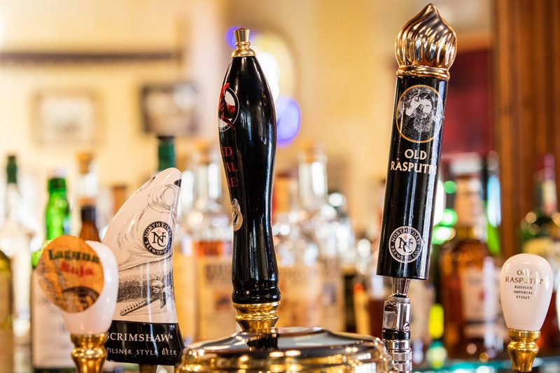 old rasputin beer tap handle