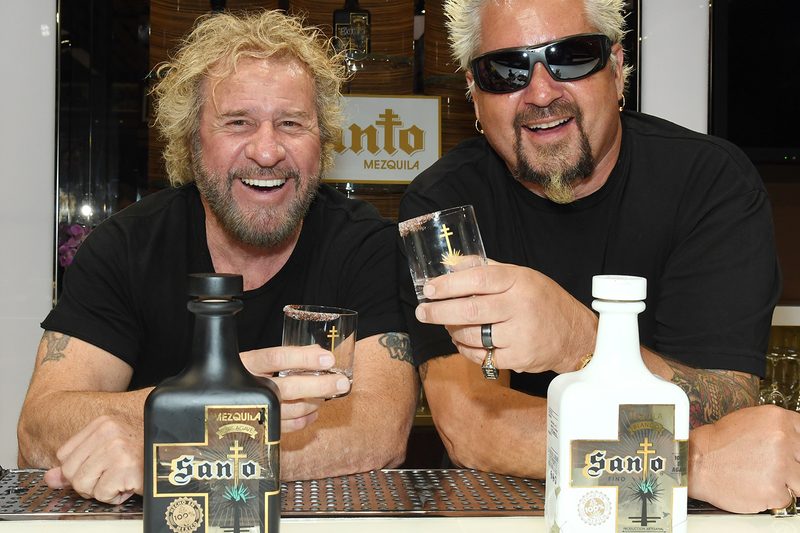 Sammy Hagar Guy Fieri Santo Fino Blanco Tequila And Announce Los Santos Partnership
