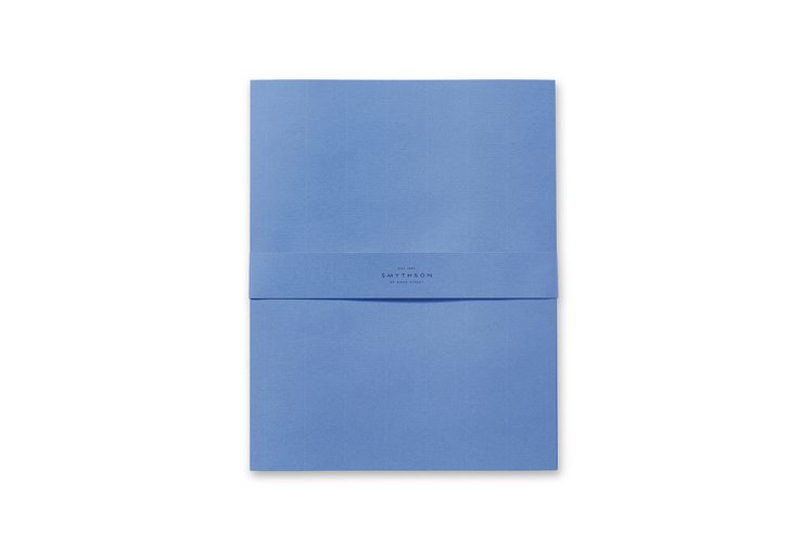 Smythson Nile Blue Kings Writing Paper