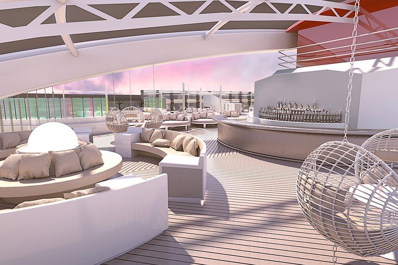 Virgin Voyages cruise ship deck