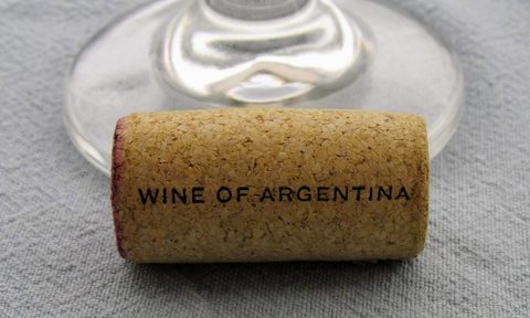 argentina wine cork glass