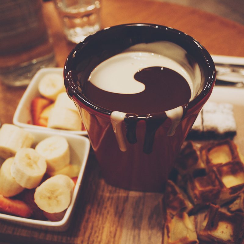 Chocolate fondue dip