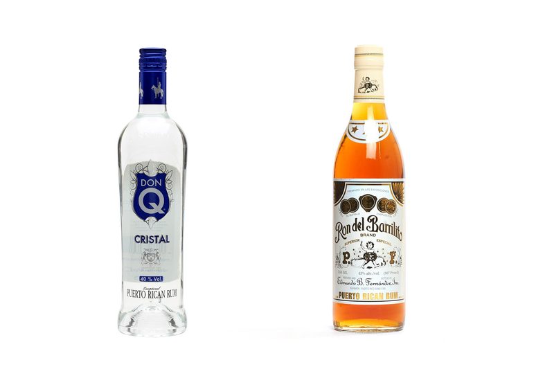 Don Q Cristal Rum and Ron Del Barrilito 3 Star Rum