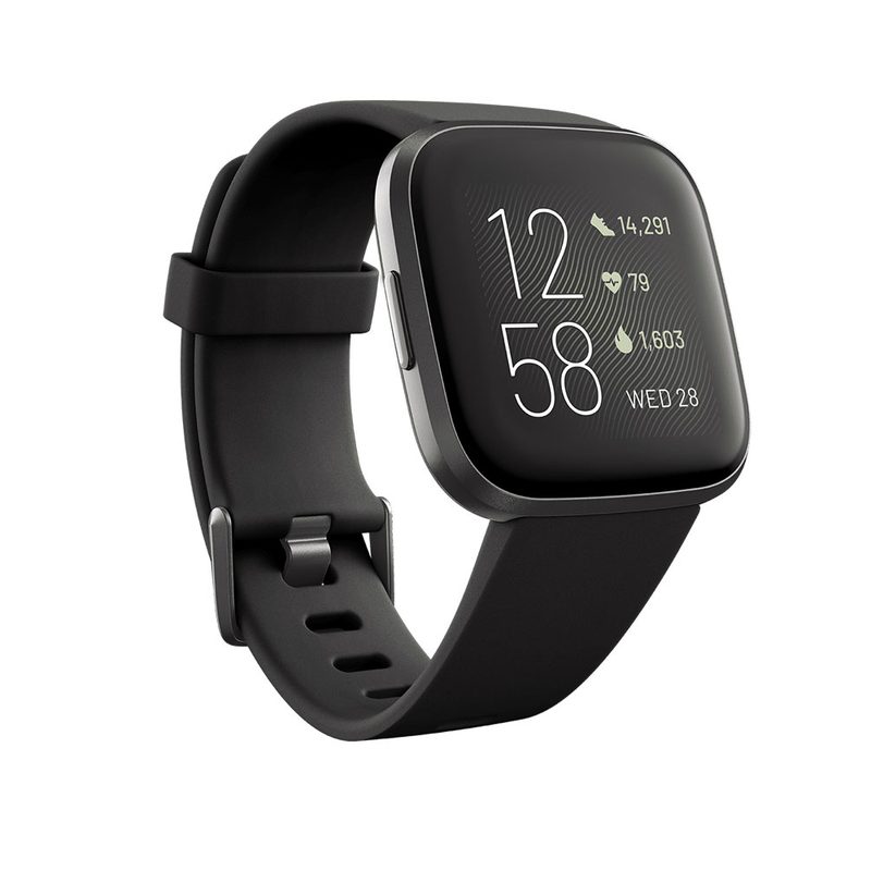 Fitbit Versa 2 health and fitness smartwatch.